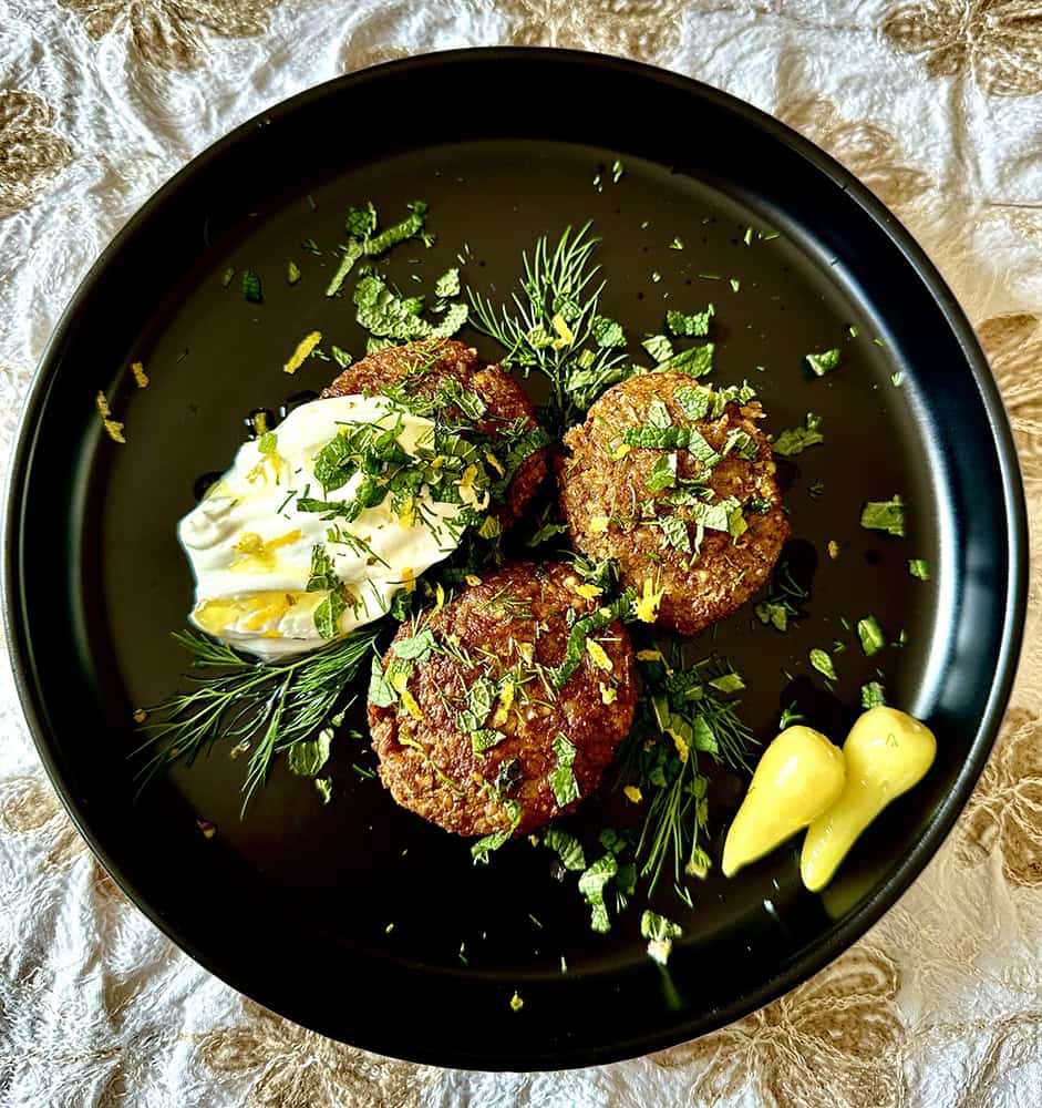 Gomba kotlet, perzsa vegán "fasírt"